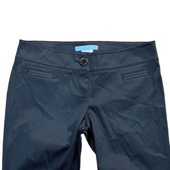 Marciano by Guess Black Silky Cropped and Cuffed Dress Pants Size 2 - Picture 3 of 4